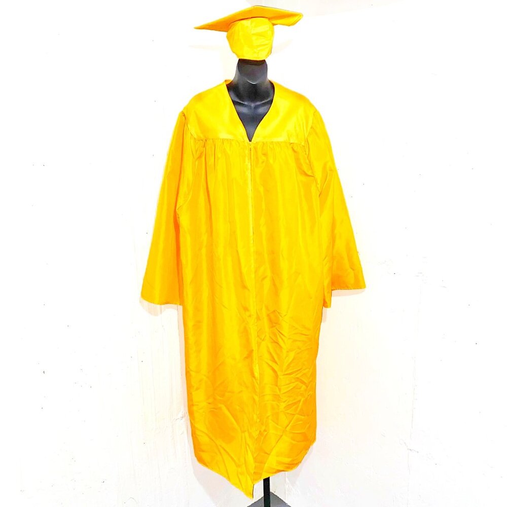 Jostens Gold Graduation Cap and Gown Size XL